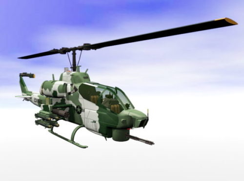 Aircraft Ah-1w Attack Helicopter
