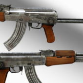 Military Akm Assault Rifle Gun