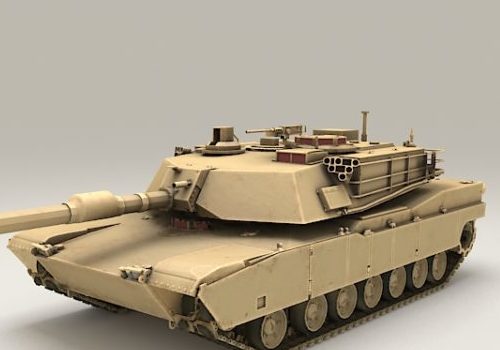 Military Abrams Battle Tank