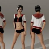 Adult Cheerleader Girl Character