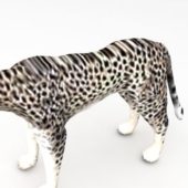 African Cheetah Lowpoly Animals