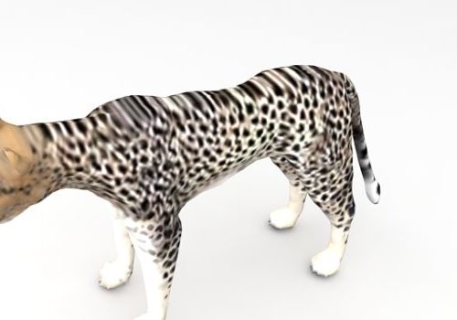 African Cheetah Lowpoly Animals