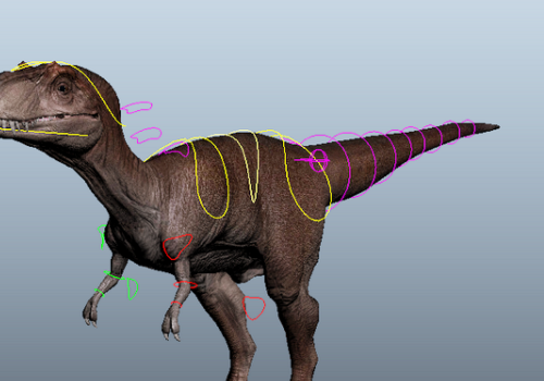 Albertosaurus Dinosaur Rigged Animal