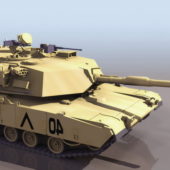 American Military M1 Abrams Battle Tank