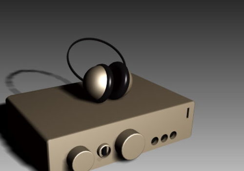 Electric Amplifier With Headphone