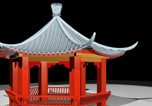 Ancient Traditional China Pavilion