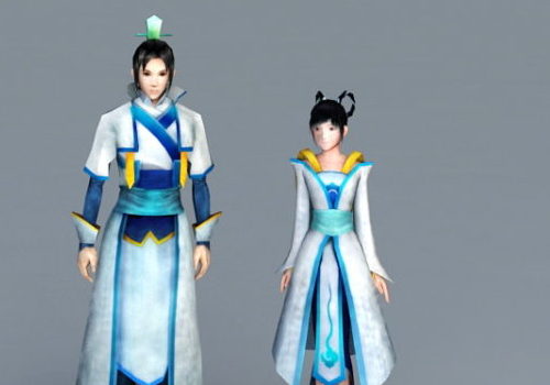 Anime Style Ancient Chinese Couples
