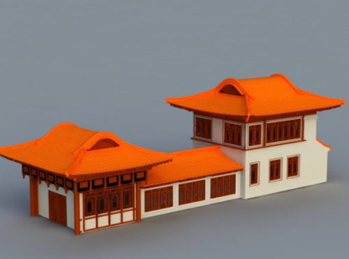 Ancient Chinese Houses Building
