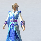 Ancient Character Chinese Kung Fu Warrior