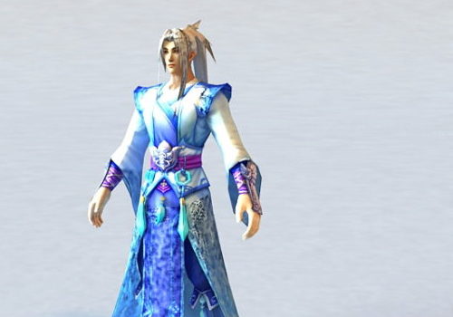 Ancient Character Chinese Kung Fu Warrior