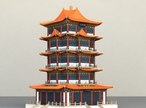 Ancient Vintage Chinese Pagoda