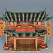 Ancient Vintage Chinese Tavern
