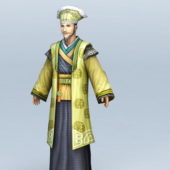 Ancient Asian Wealth Man Character