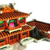 Cartoon Ancient Chinese House