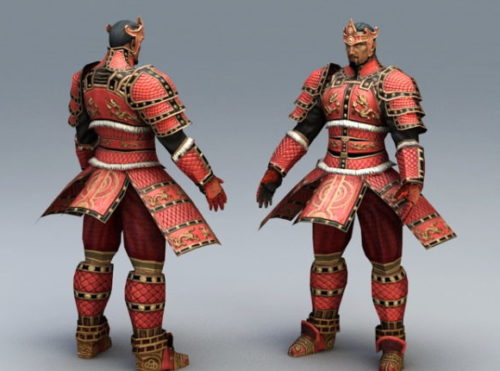 Ancient Korean Warrior Character