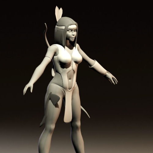 Ancient Character Mayan Woman