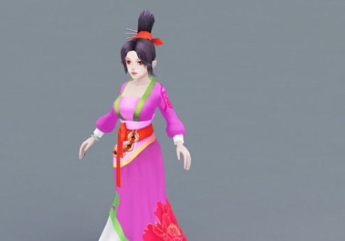 Ancient Asian Woman Dancer