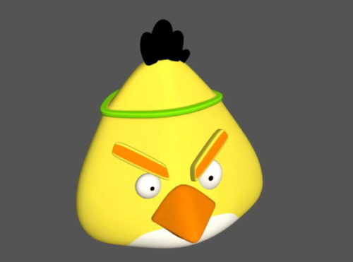 Yellow Angry Bird Character Design