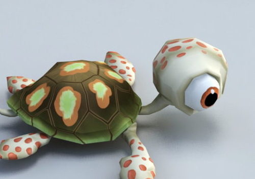 Baby Tortoise Cartoon Animated