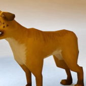 Animated Dog With Rigged | Animals