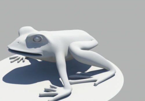 Animated Frog Jumping Animal Free 3D Model - .Ma, Mb - 123Free3DModels