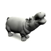 Animated Hippo Rig