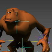 Wild Animal Animated Orangutan Rig