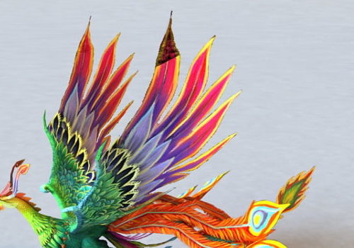Animated Rainbow Phoenix | Animals