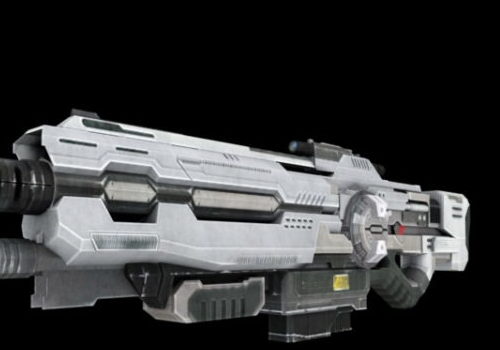 Animated Sci-fi Gun Design