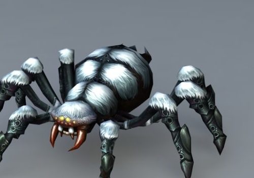 Animated Spider Monster Character