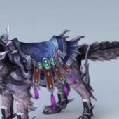 Animated Character Wolf Mount
