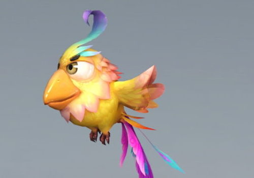 Anime Bird Cartoon Character