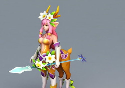 Anime Character Centaur Deer Girl
