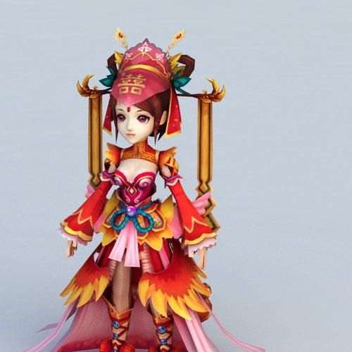 Anime Character Chinese Bride