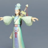Anime Character Chinese Swordsman