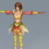 Anime Character Flower Fairy Girl