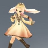Anime Elf Girl Character