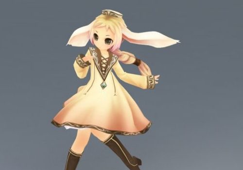Anime Elf Girl Character