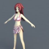 Anime Character Swimsuit Girl