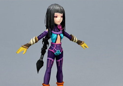 Anime Character Girl With Black Hair