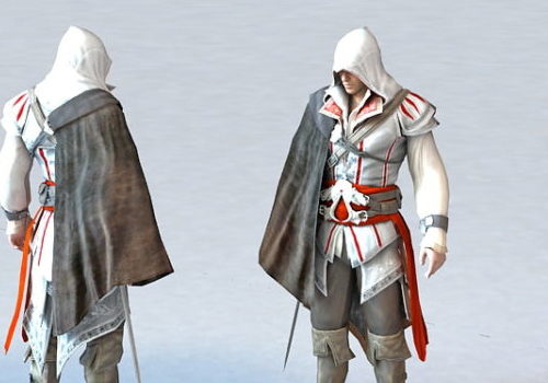 Male Assassin Anime Character Free 3D Model - .Max - 123Free3DModels