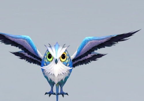 Anime Owl Cartoon Character