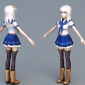 Anime Character School Girl