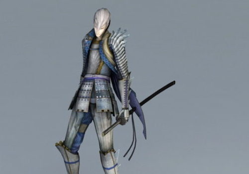 Anime Swordsman Gaming Character