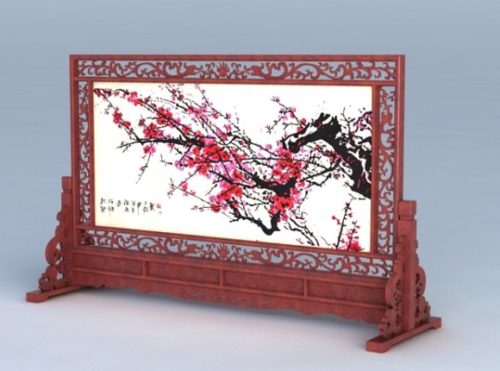 Chinese Carved Screen Decoration
