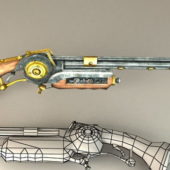 Antique Weapon Flintlock Pistol