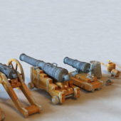 Vintage Weapon Military Cannons