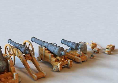 Vintage Weapon Military Cannons