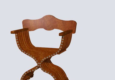 Classic Antique Savonarola Chair