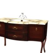 Home Antique Bath Vanity Cabinet